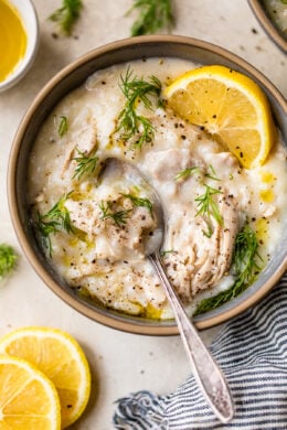 Chicken Lemon and Rice Soup