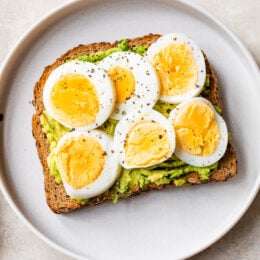 Avocado Toast with hard boiled egg