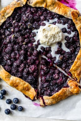 Blueberry Galette ala mode