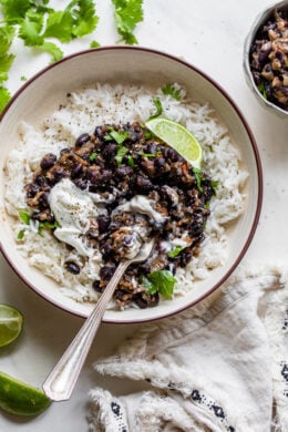 black beans and rice