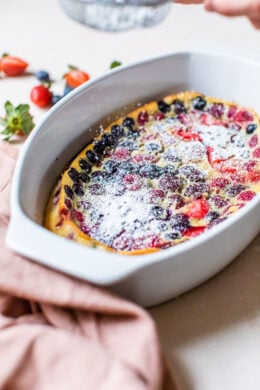 Flaugnarde of Mixed Berries (Clafoutis)