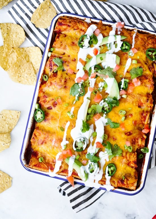 My favorite chicken enchilada recipe ever!!