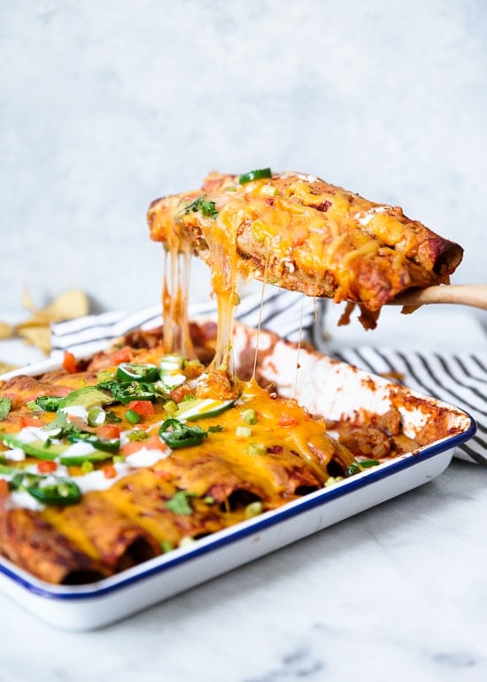 Chicken enchiladas