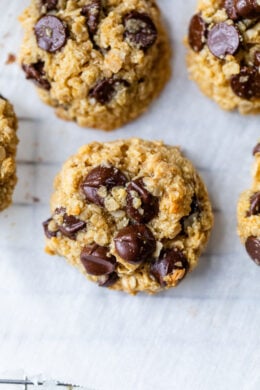 Healthy Chocolate Chip Oat Cookies