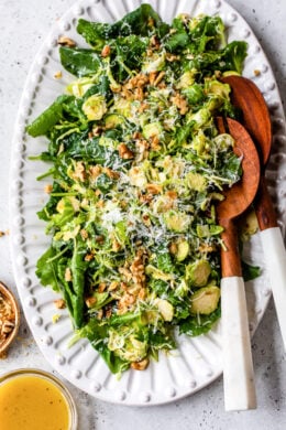 Kale and Brussels Sprouts Salad