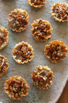 Mini Pecan Phyllo Tarts