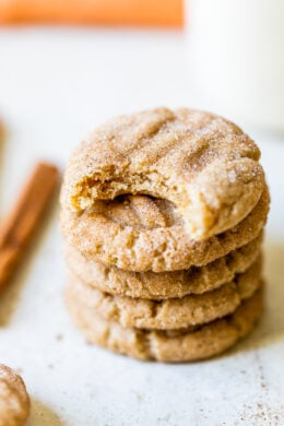 Skinny Pumpkin Snickerdoodles stacked