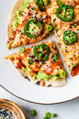 Spicy Salmon Sushi Pizza