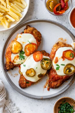 Spicy Vodka Chicken Parmesan