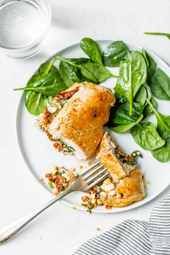 spianch stuffed chicken breast