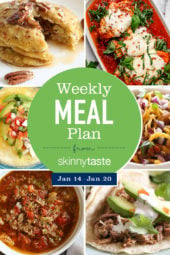 A free 7-day flexible weight loss meal plan including breakfast, lunch and dinner and a shopping list. All recipes include calories and Weight Watchers Freestyle™ SmartPoints®.