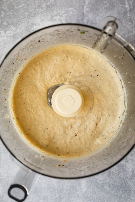 white bean puree