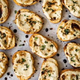 white bean crostini