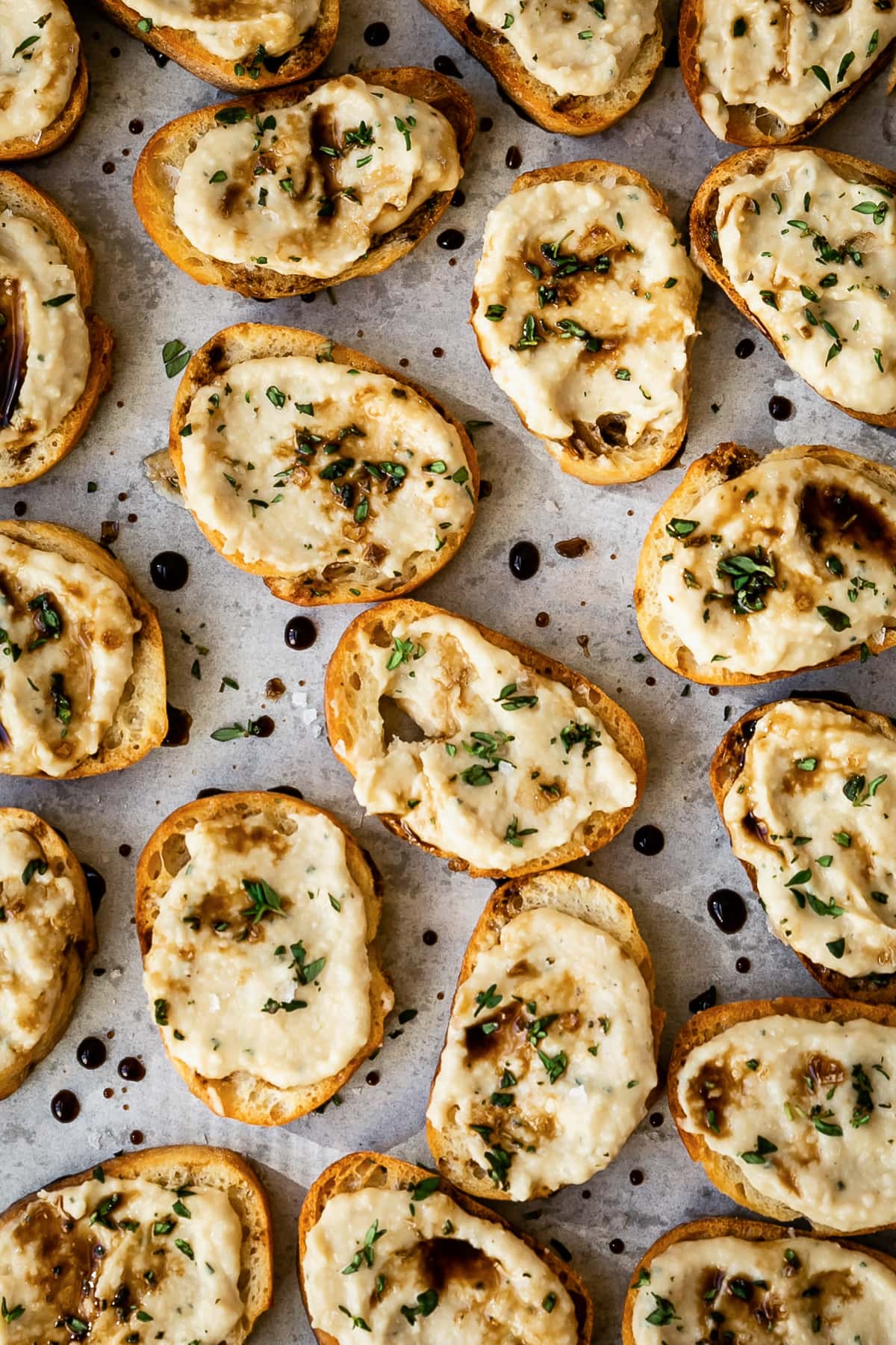 white bean crostini